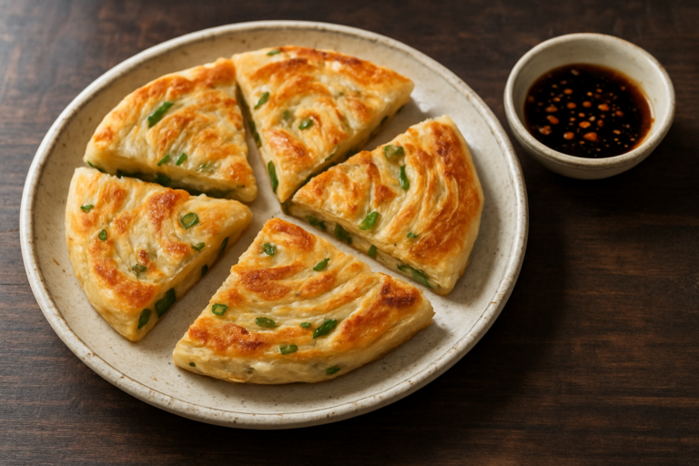 Easy Chinese Scallion Pancakes for Beginners: easy chinese scallion pancake recipe
