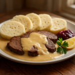 Easy Czech Svíčková Recipe: Creamy Beef Sirloin with Vegetable Sauce