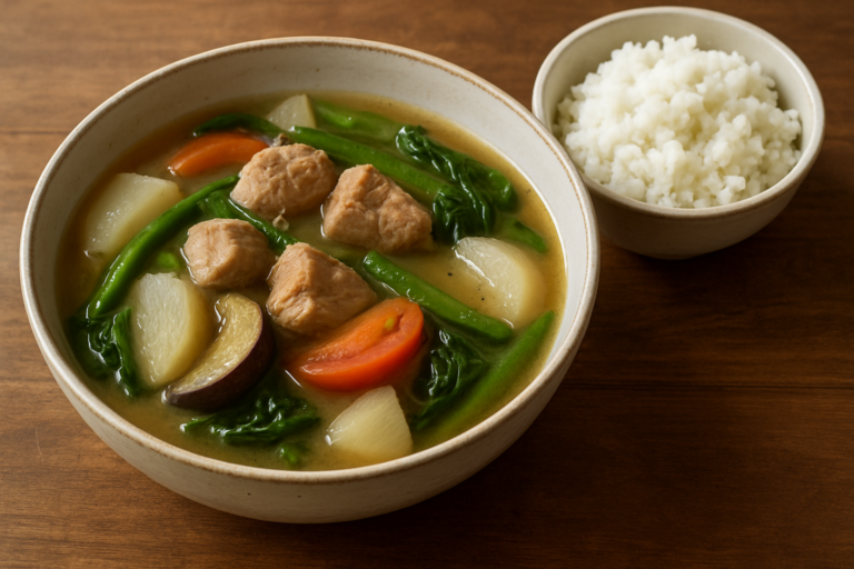 easy filipino pork sinigang recipe: Simple Tamarind Pork Soup