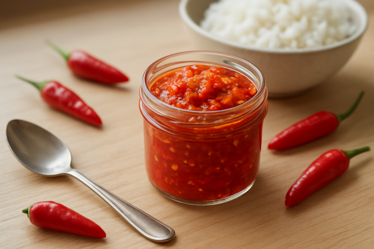 Easy Indonesian sambal oelek recipe homemade chili sauce