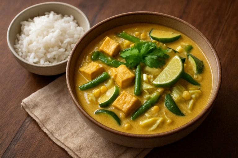 easy indonesian sayur lodeh recipe: Quick Coconut Milk Vegetable Stew