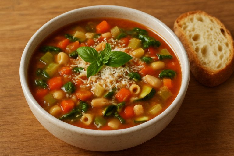 Easy Italian Minestrone Soup Recipe for Quick Family Dinner