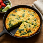 easy italian spinach frittata recipe for a Quick Family Breakfast