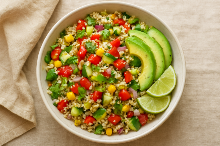 Easy Peruvian Quinoa Salad Recipe with Fresh Vegetables