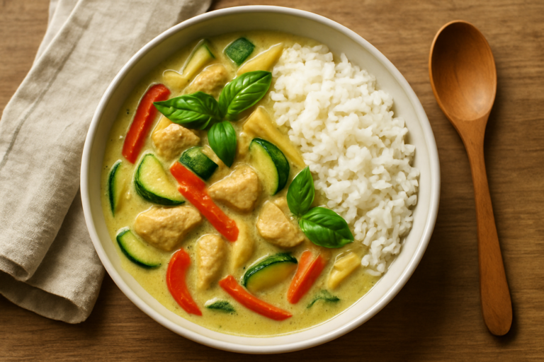 easy thai green curry chicken recipe for Busy Family Dinners