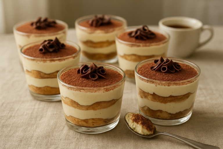 easy tiramisu cups recipe: Simple Italian Dessert for Beginner Cooks