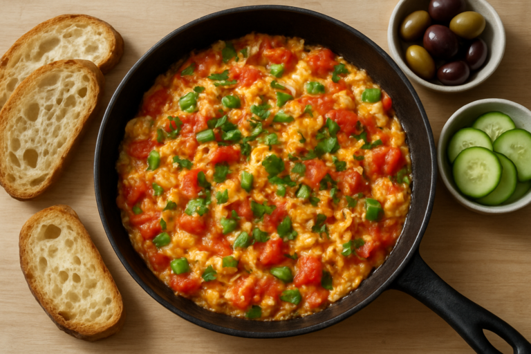 Easy Turkish Menemen Recipe: Quick Turkish-Style Scrambled Eggs