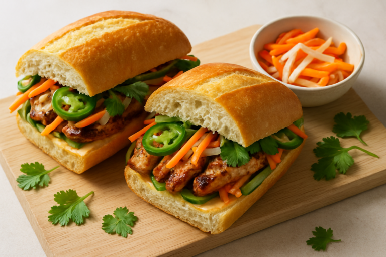 easy vietnamese chicken banh mi recipe: A Busy-Family Lunch