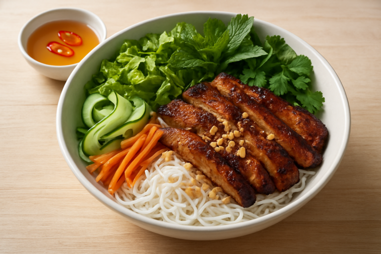 easy vietnamese grilled pork vermicelli bowl recipe