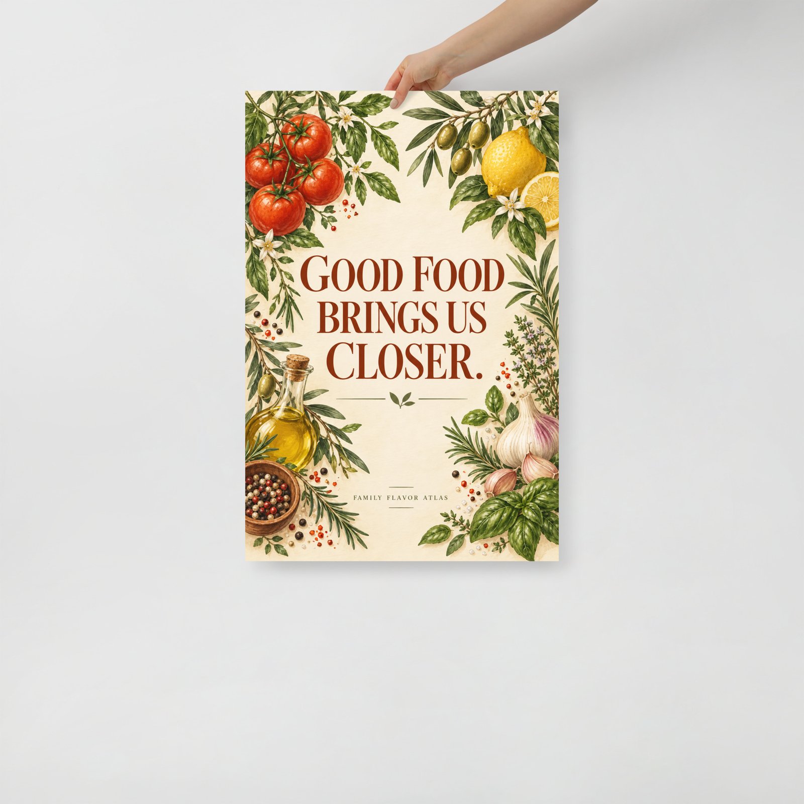 Good Food Brings Us Closer Kitchen Wall Art Poster - Image 6