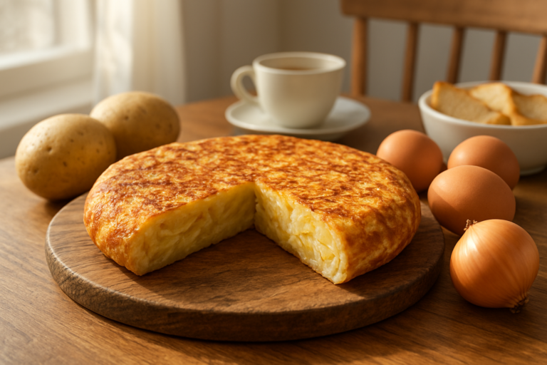 Simple Spanish Tortilla Española Recipe for Family Breakfast