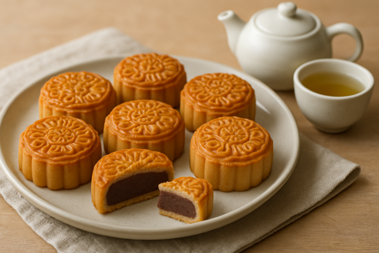 Easy Chinese Red Bean Mooncakes Recipe for Beginner Bakers