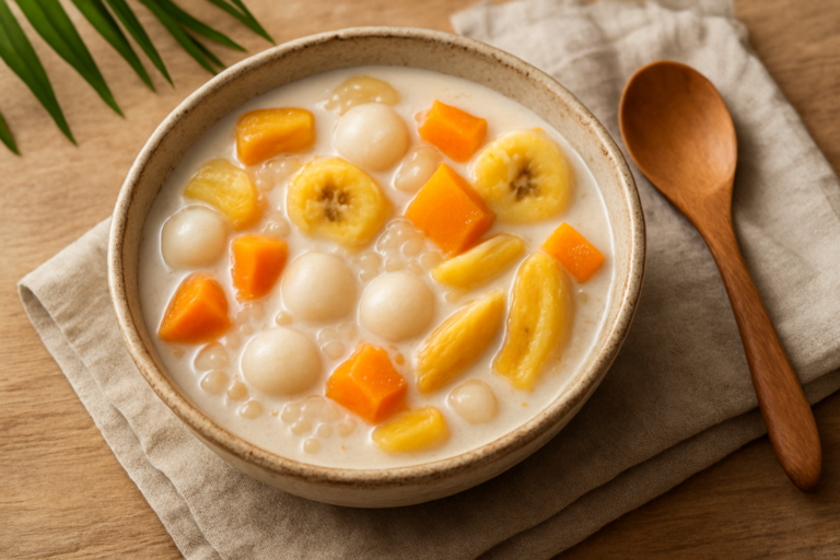 Easy Filipino Ginataan Bilo Bilo Recipe: Sweet Coconut Rice Ball Dessert