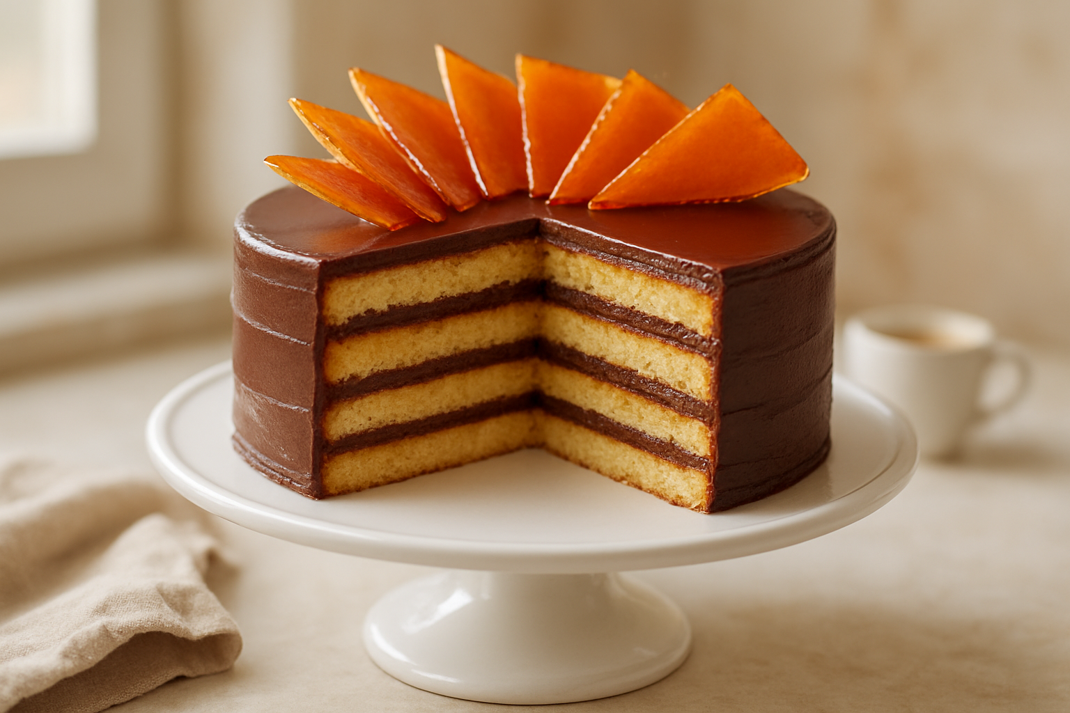 Easy Hungarian Dobos Torte: easy hungarian dobos torte recipe