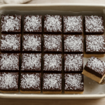Easy No Bake Australian Lamington Dessert: Coconut Squares for Beginners