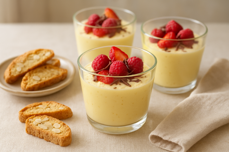 Easy No-Bake Italian Zabaglione Recipe for a Family Cream Dessert