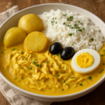 easy peruvian aji de gallina recipe: Creamy Mildly Spicy Chicken Stew