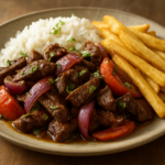 easy peruvian lomo saltado recipe: Quick Beef Stir-Fry with Rice