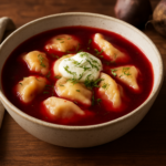Easy Polish Barszcz Soup Recipe with Pierogi for Family Dinner