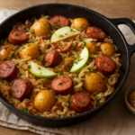 easy polish kielbasa sauerkraut recipe: Easy Skillet Dinner