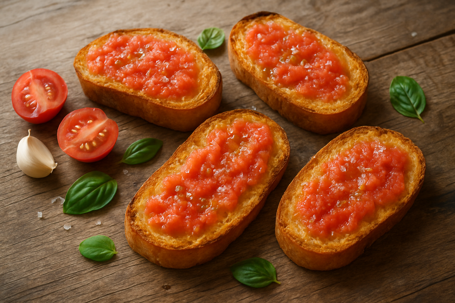 easy spanish pan con tomate recipe: Quick Tomato Bread for Family Lunch