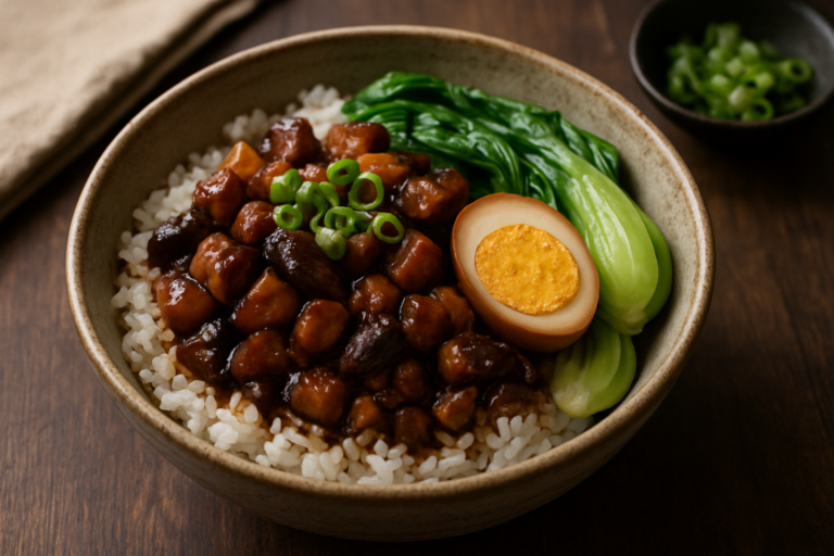 Easy Taiwanese Lu Rou Fan Recipe: Braised Pork Rice Bowls for Family Dinner