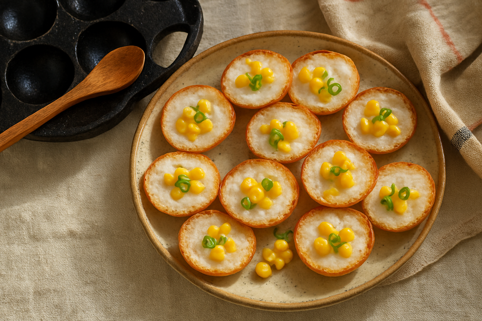 Easy Thai Khanom Krok Recipe: Coconut Rice Pancakes